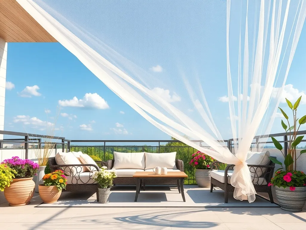 Siatki ochronne na tarasy i loggie